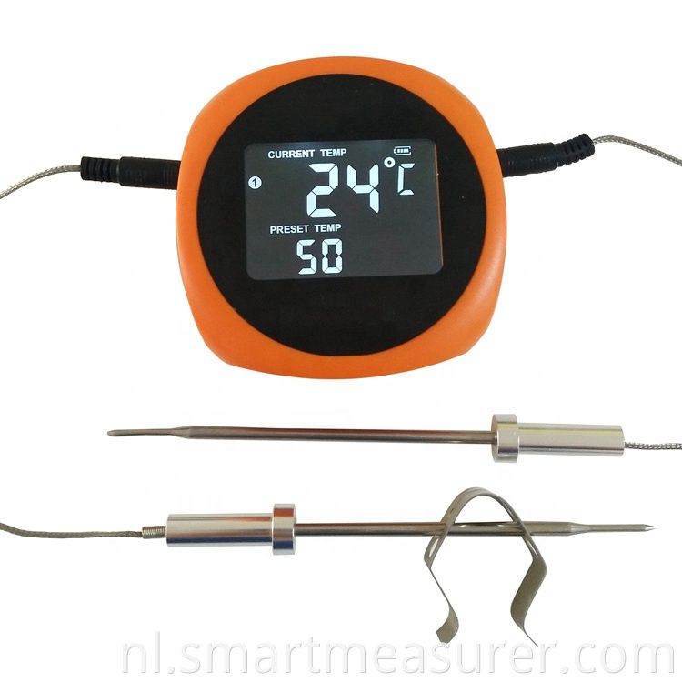 waterdichte IP68 vleesvoedsel digitale thermometer met lcd-scherm voor keuken